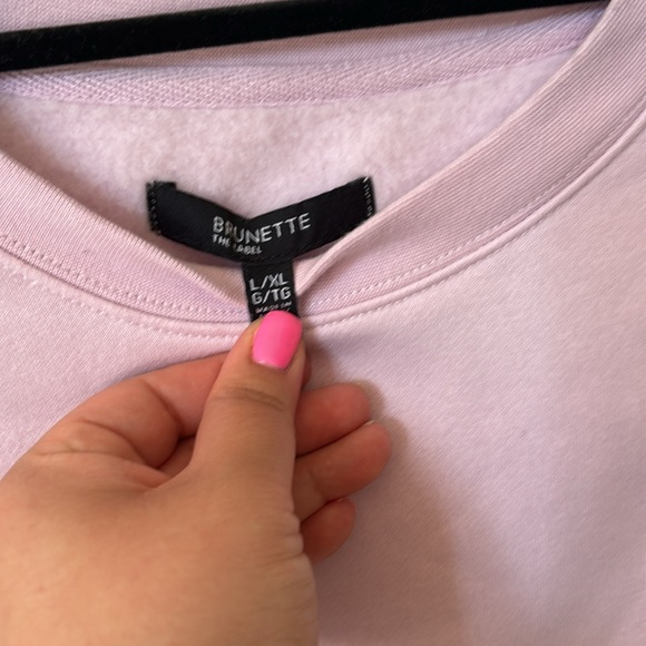 Brunette the Label Mama Sweatshirt in lavender colour - Picture 2 of 2